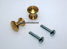 Load image into Gallery viewer, piano lid knobs brass 350A
