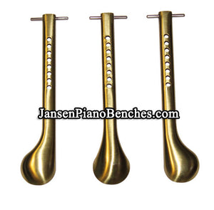 upright piano pedals solid brass model 1593