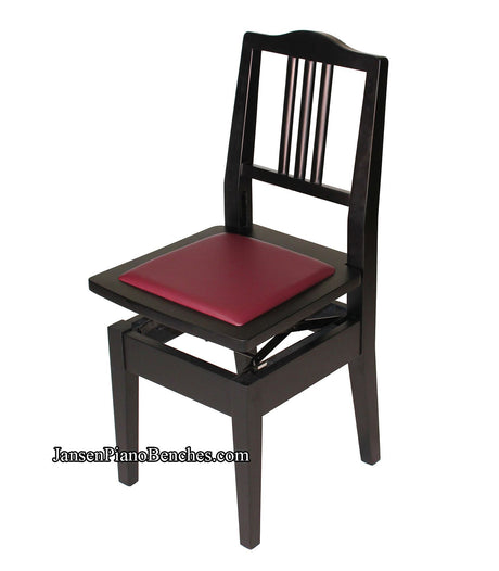black piano practice chair 