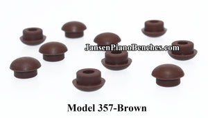 Piano Rubber Bumper Model 357 Brown