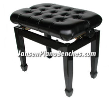 Load image into Gallery viewer, piano bench adjustable black high gloss finish