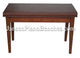 walnut piano bench schaff box top 