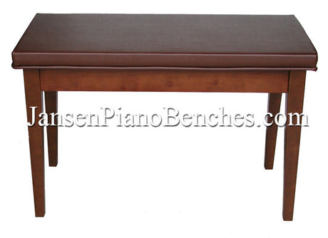 walnut piano bench schaff box top 