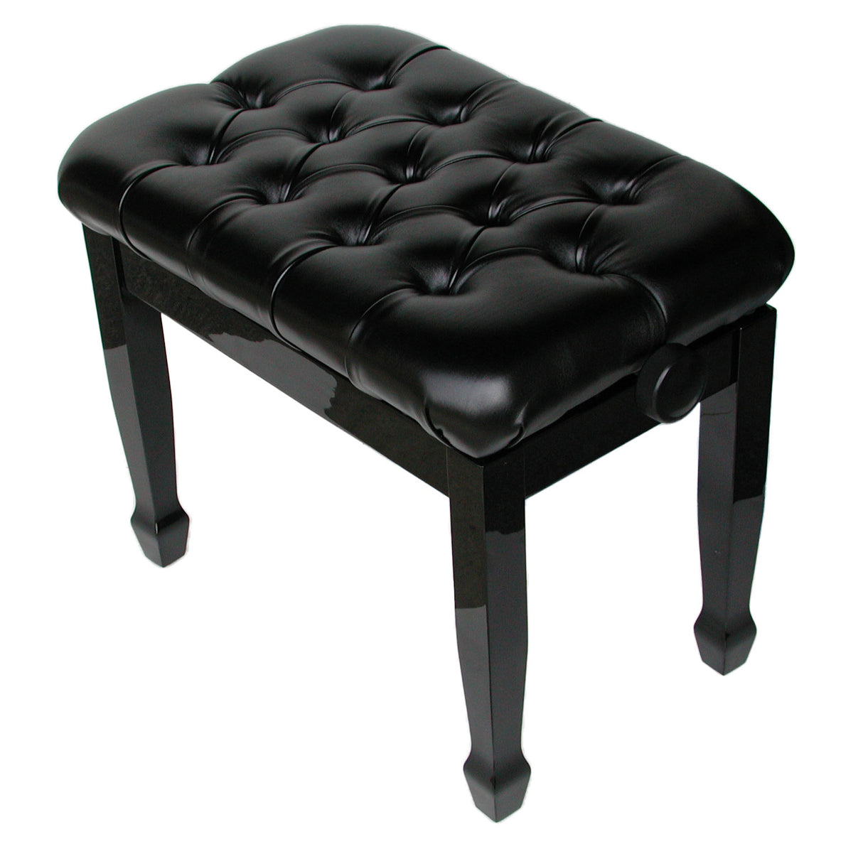 piano bench pillow top black 