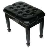 piano bench pillow top black 