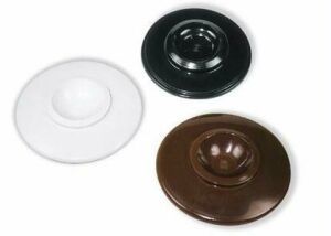 plastic piano caster cups brown black white