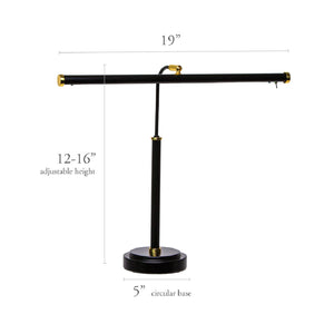 black and brass led piano lamp for upright pianos cocoweb