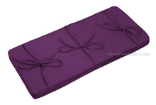 Load image into Gallery viewer, purple piano bench pad cushion