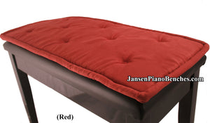 red piano bench cushion jansen
