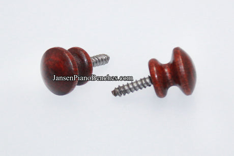 red mahogany piano lid knob 361RM