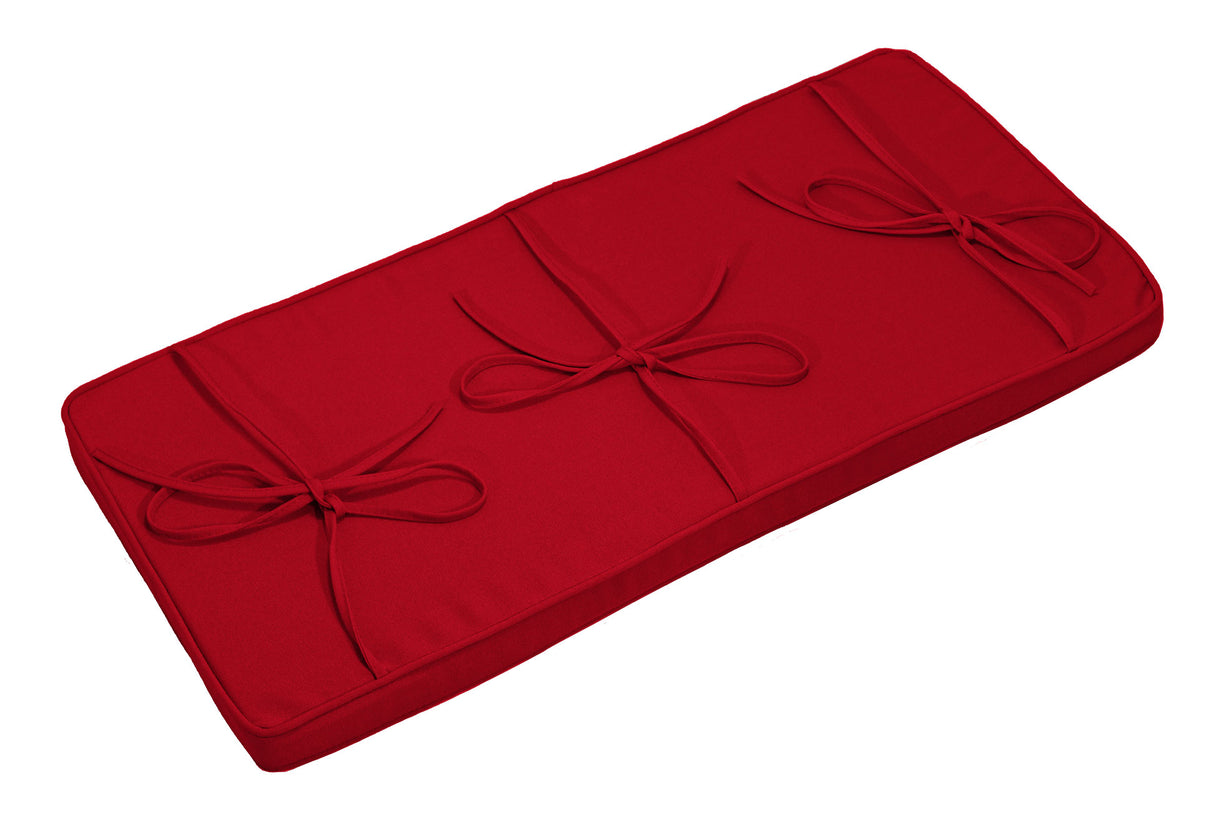 piano bench cushion red