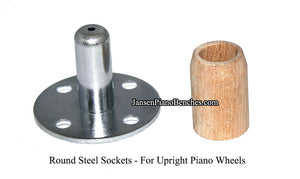 Piano Casters Rubber Wheels