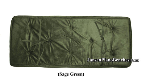 jansen piano bench cushion sage green
