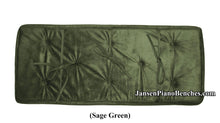 Load image into Gallery viewer, jansen piano bench cushion sage green