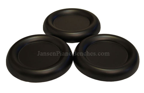 5.5 inch large grand piano caster cups black