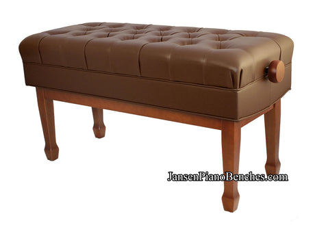 walnut duet artist adjustable piano bench