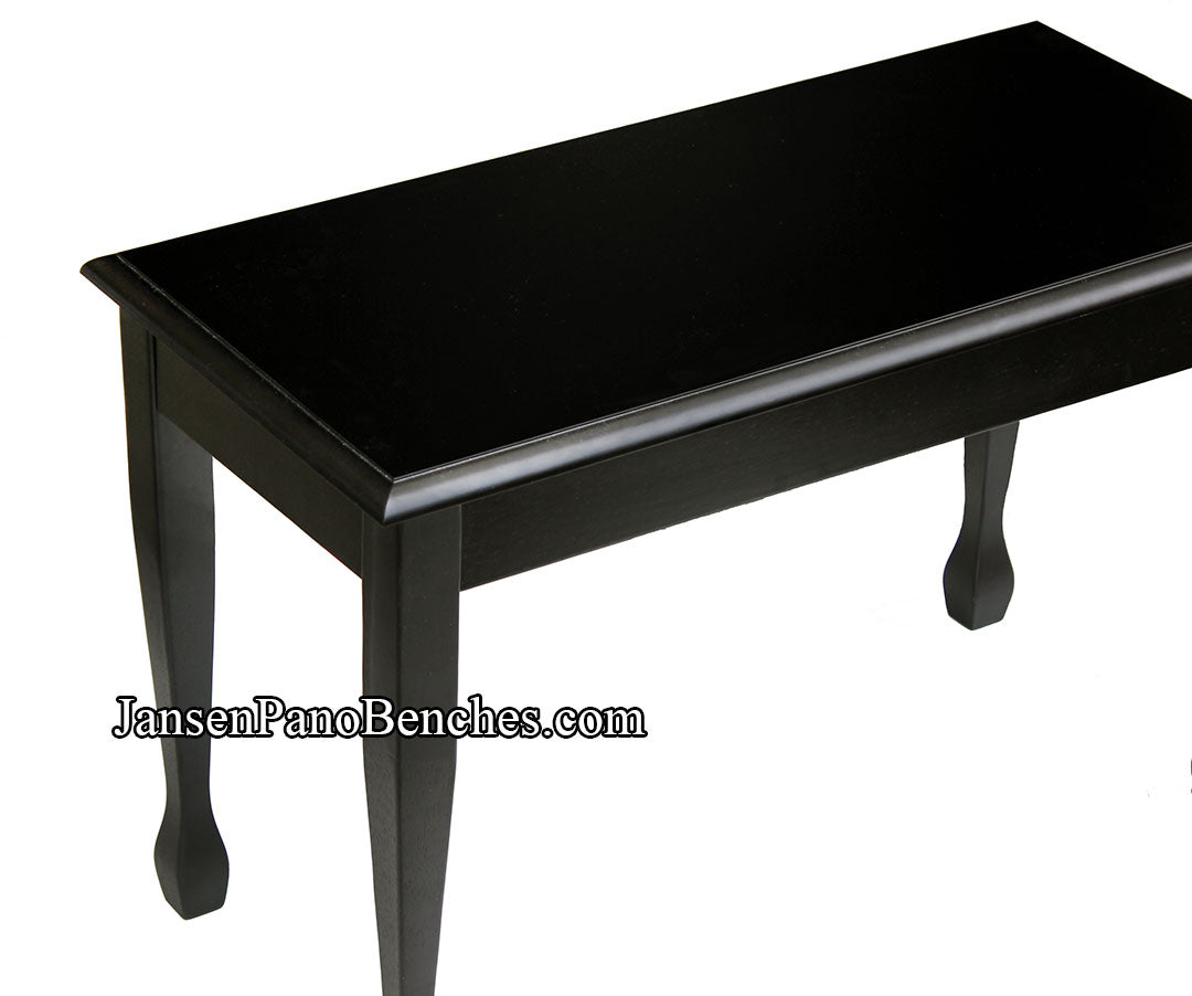 black piano bench by schaff spade legs