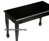 black piano bench by schaff spade legs