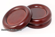 Load image into Gallery viewer, large grand piano caster cups mahogany 838m