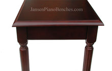 Load image into Gallery viewer, schaff mahogany piano bench wood top