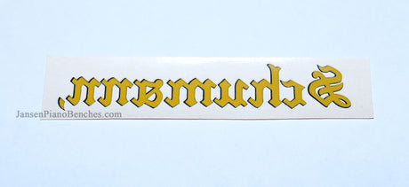 schumann piano decal sticker