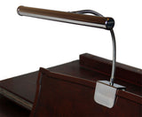 silver led piano light clip on