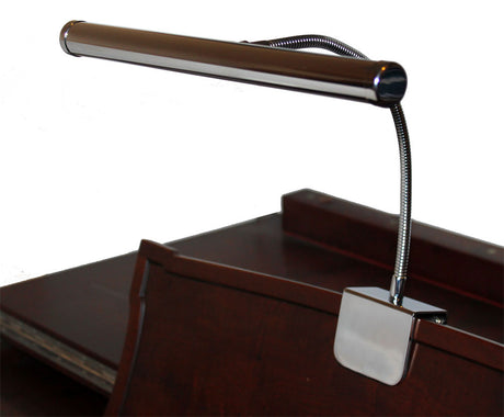 silver led piano light clip on