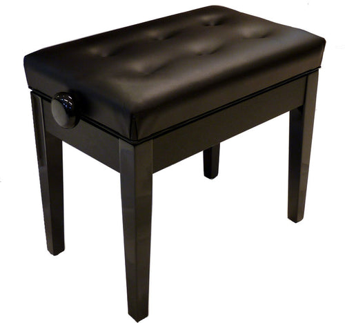 black piano stool adjustable height keyboard bench