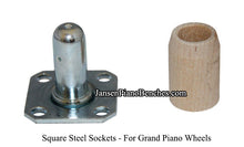 Load image into Gallery viewer, piano wheel steel socket for grand pianos