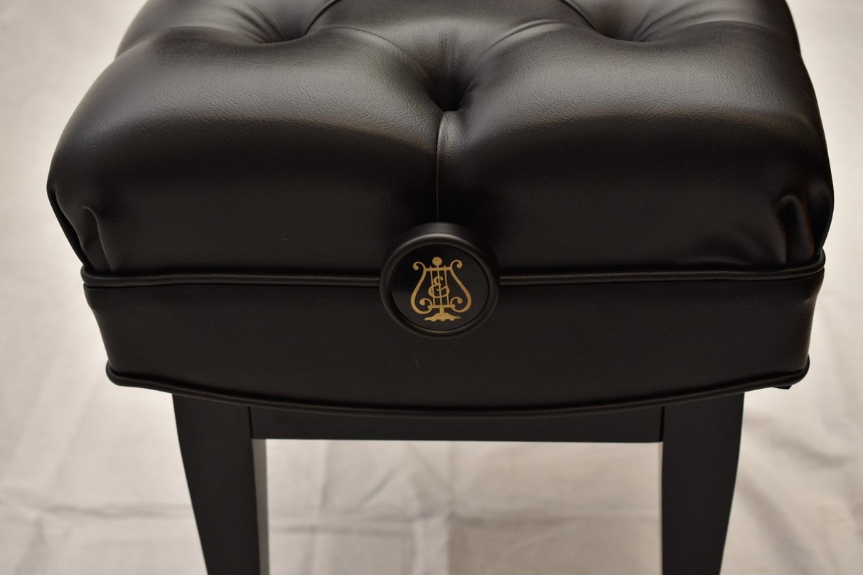 Jansen Artist Bench - Steinway Logo Knobs - Satin Ebony