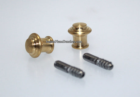 brass piano desk knobs tiered 