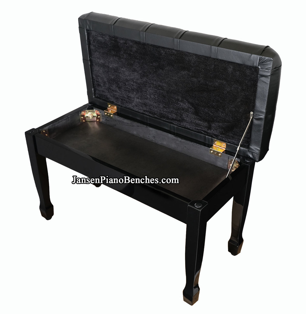 grand piano bench high gloss padded