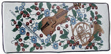 violin and horn piano bench cushion