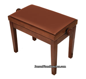walnut adjustable height piano bench