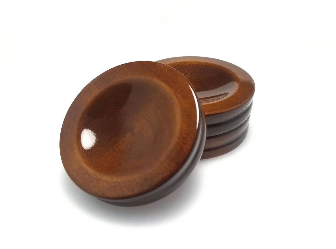 high polish walnut piano caster cup jansen