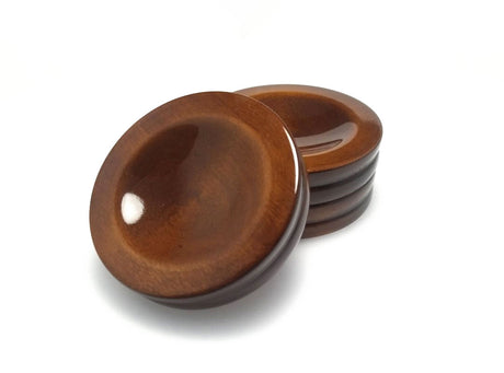 high polish walnut piano caster cup jansen