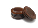 4" Jansen High Polish Piano Caster Cups