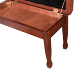 Premium Padded Piano Bench Diamond Tufted with Music Storage