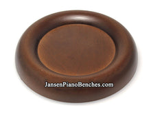 Load image into Gallery viewer, walnut grand piano caster cup 838w