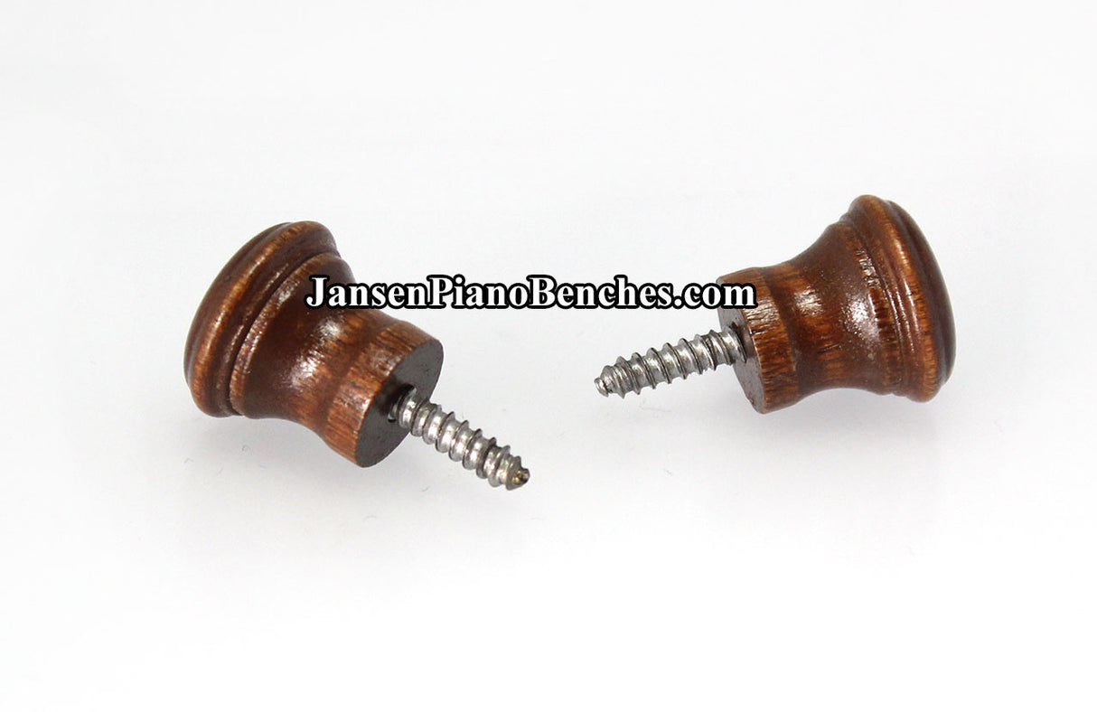 walnut piano desk knob 362w