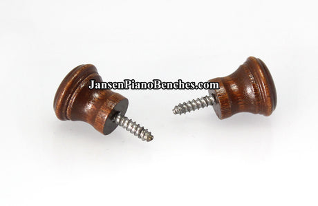 walnut piano desk knob 362w