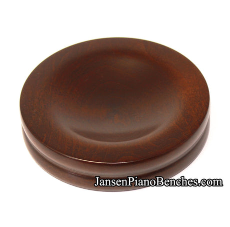 jansen piano caster cup walnut satin