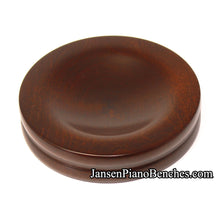 Load image into Gallery viewer, jansen piano caster cup walnut satin