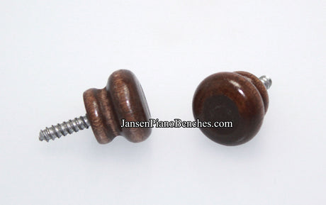 walnut wood piano desk knobs 361W