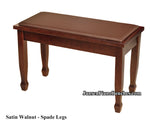 yamaha piano bench satin walnut spade legs