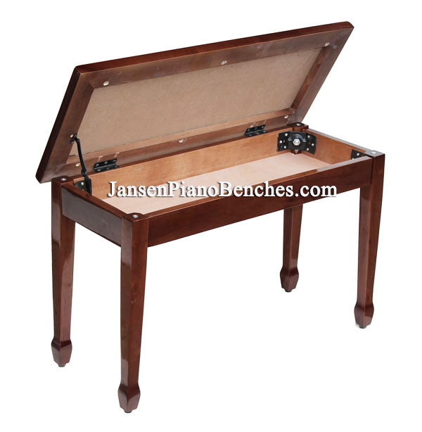 walnut yamaha piano bench