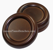 Load image into Gallery viewer, walnut grand piano caster cups schaff