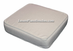 white children's booster cushion for piano