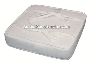 white piano bench booster cushion