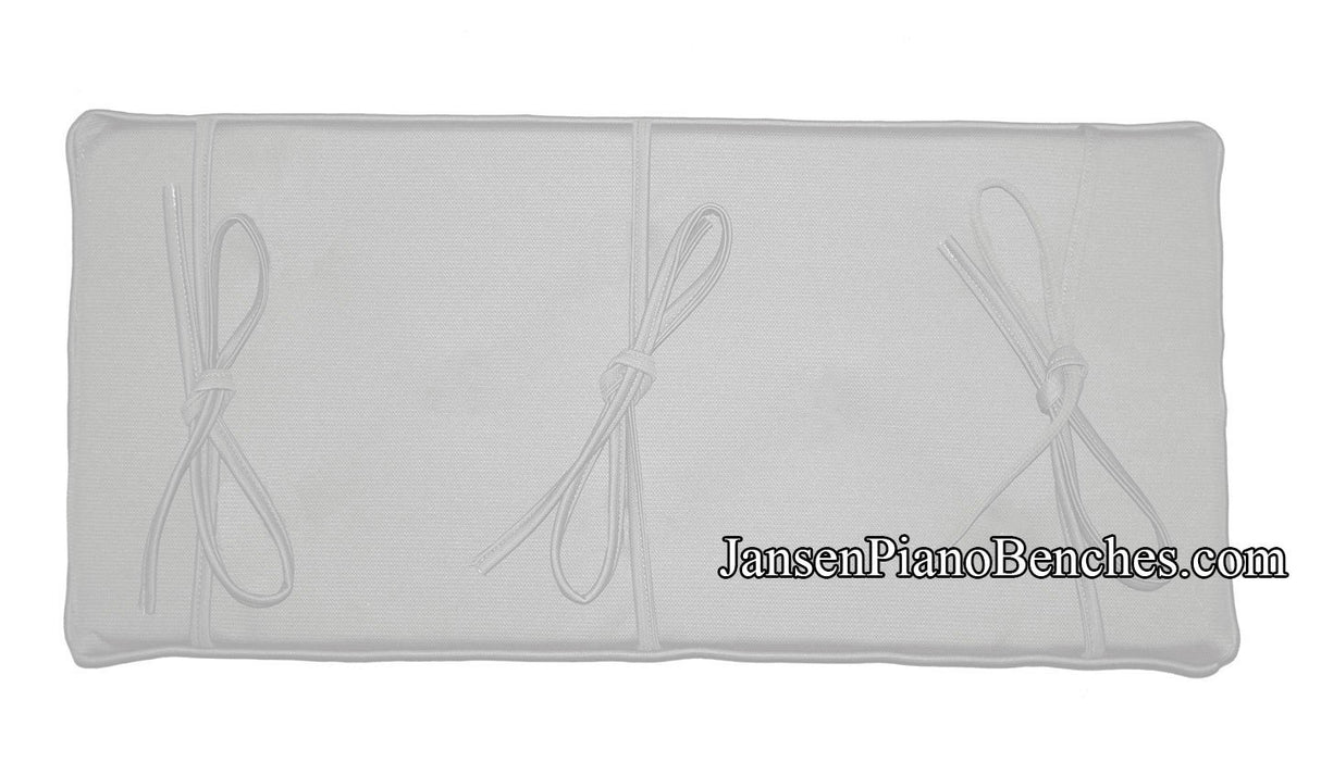 white piano bench cushion pad grk